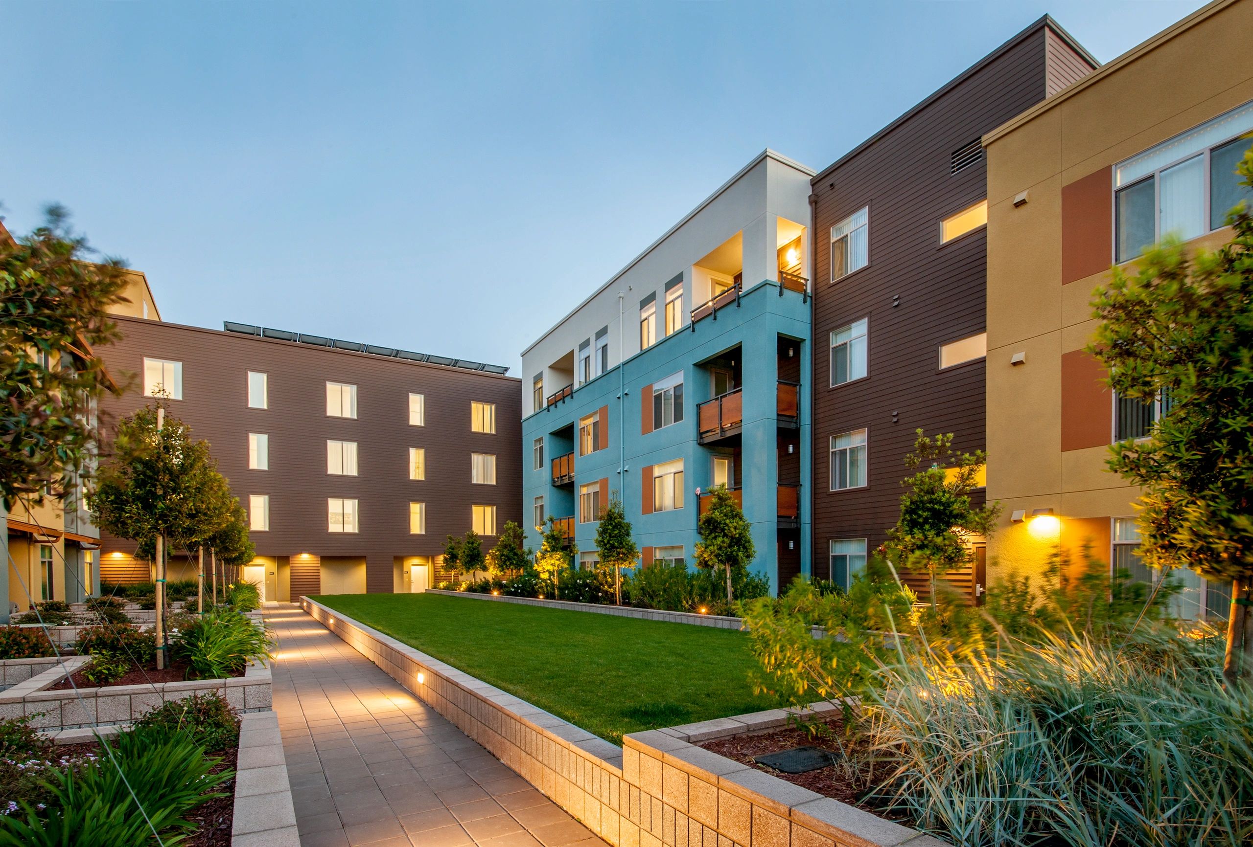 Modern apartment community